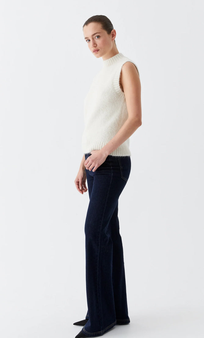 Morrison Riley Knit Vest Cream