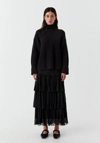 Morrison Niko High Neck Pullover Black