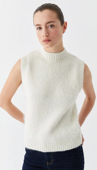Morrison Riley Knit Vest Cream