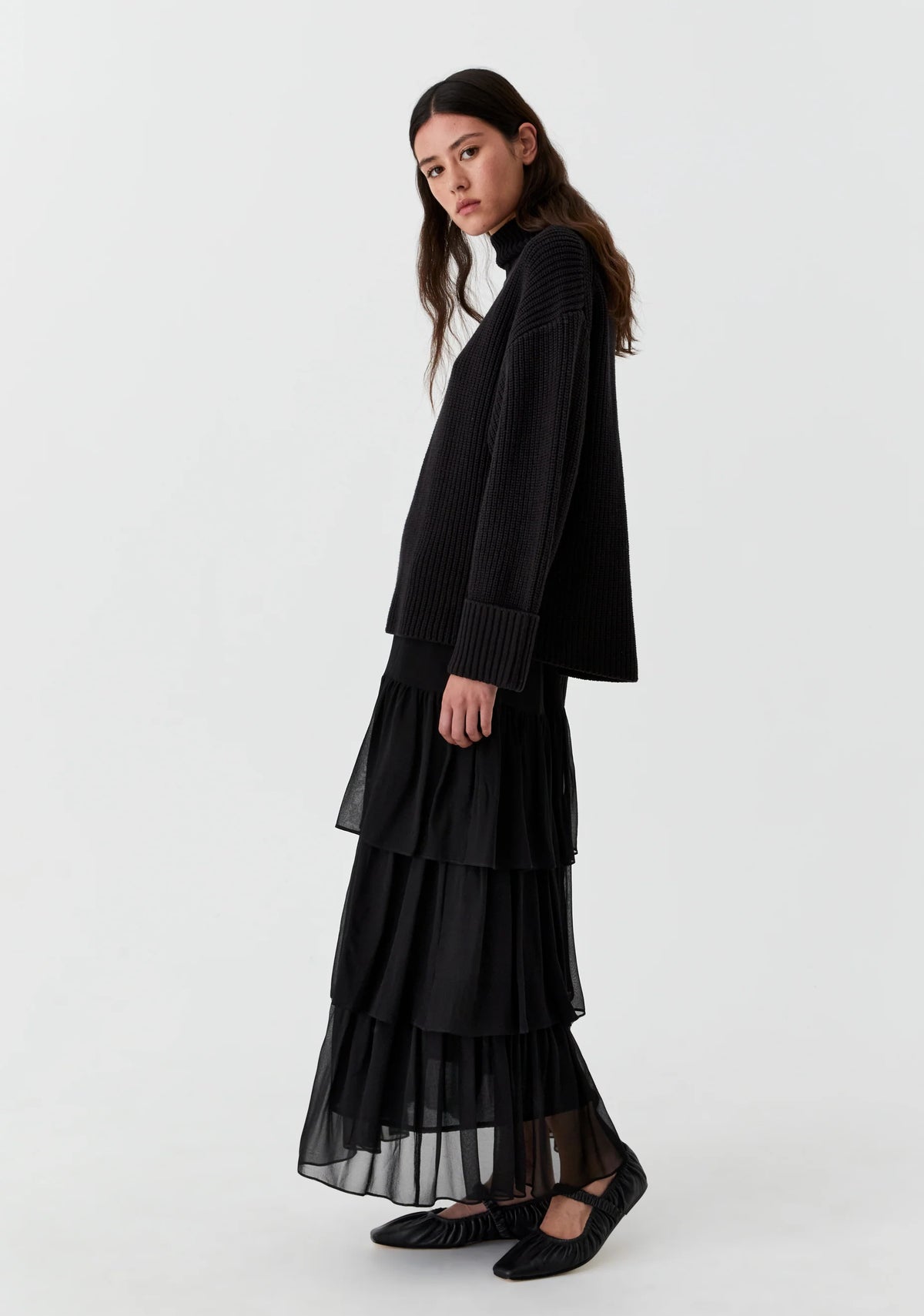 Morrison Niko High Neck Pullover Black