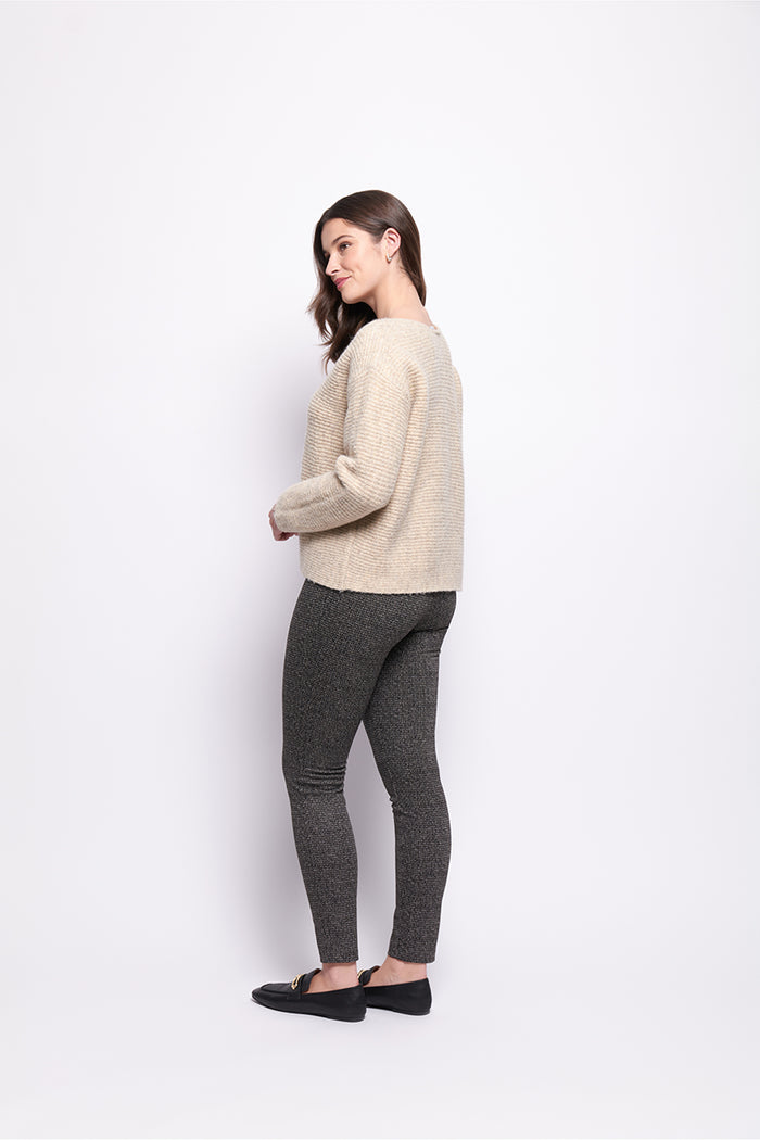 Foil Knit Faced Sweater