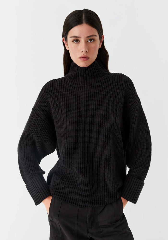 Morrison Niko High Neck Pullover Black