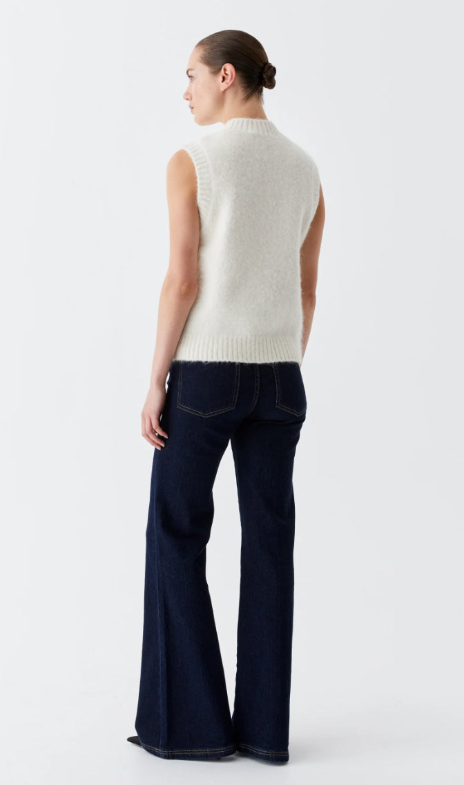Morrison Riley Knit Vest Cream
