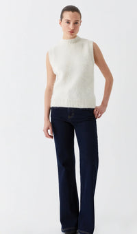Morrison Riley Knit Vest Cream