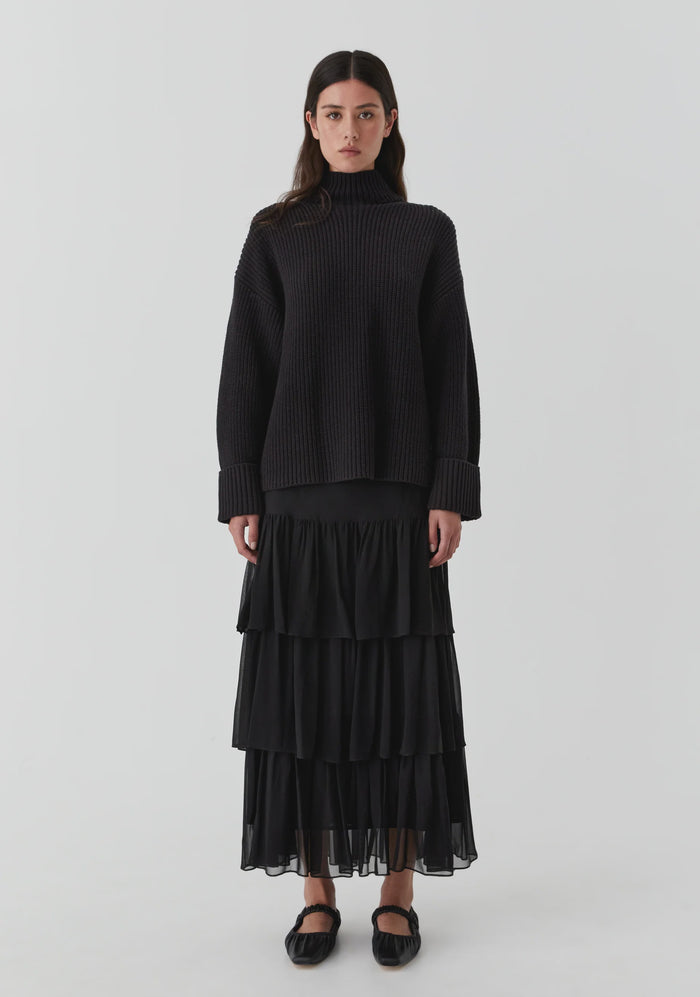 Morrison Niko High Neck Pullover Black