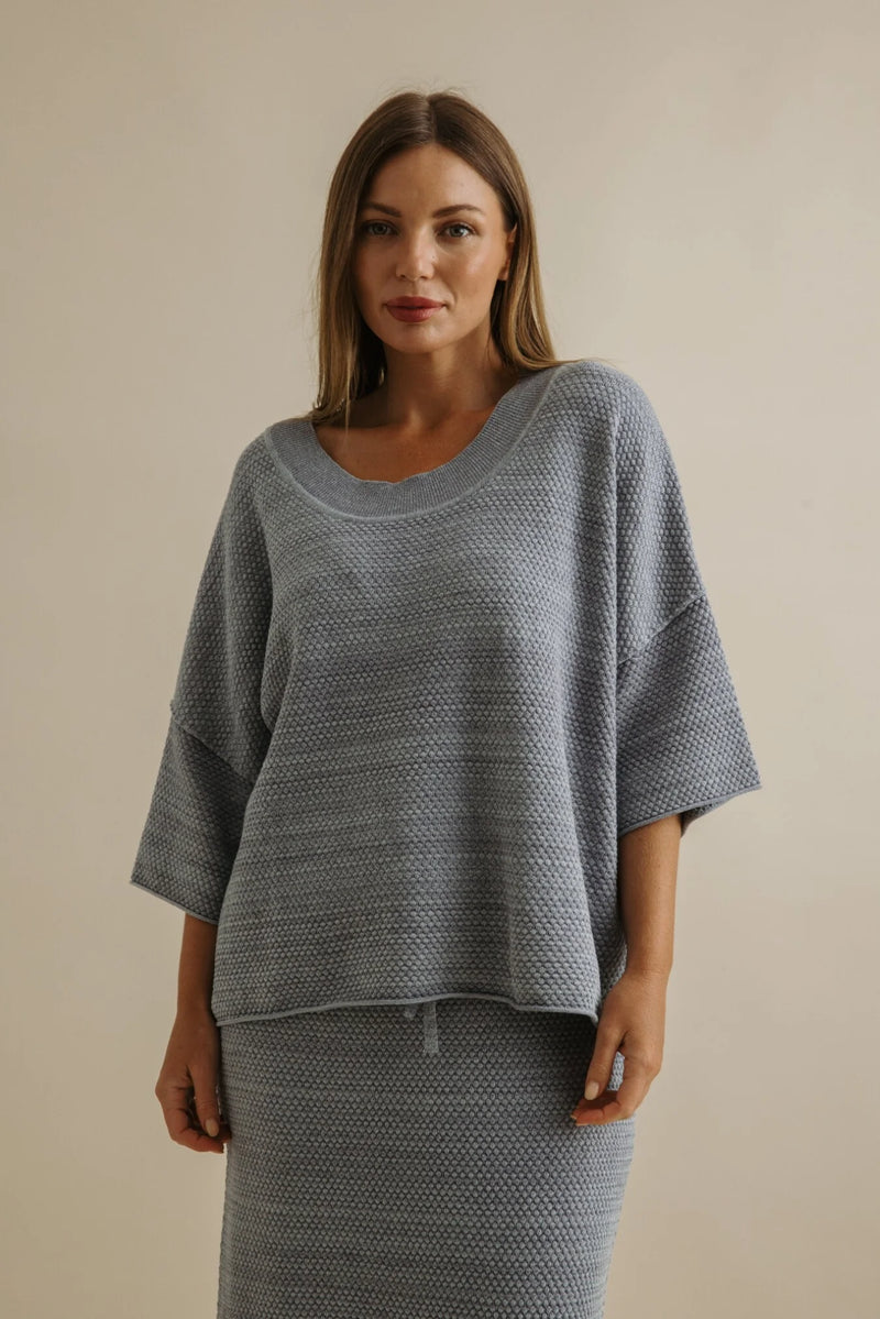 Talamaya Coral Knitted Tee Pullover