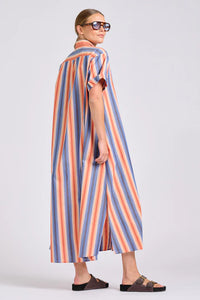 Shirty The Lucy Dress Blue Sky Stripe