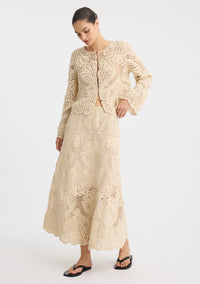 Morrison Marisol Crochet Skirt Natural