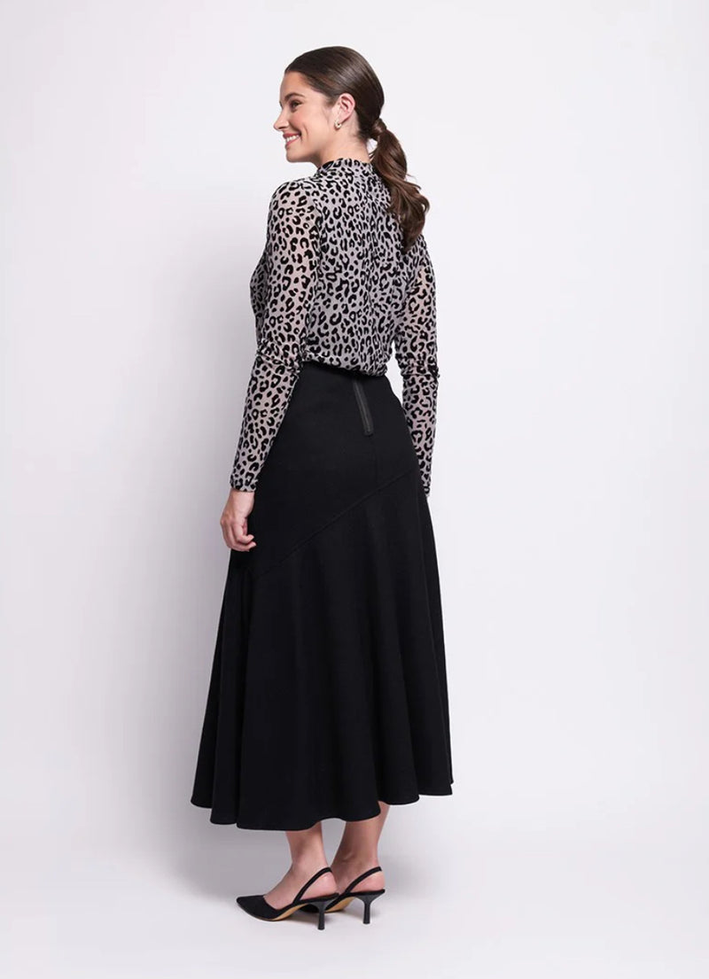 Foil Wool The World Skirt - Black