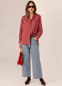Pol Marlon Stripe Shirt Red
