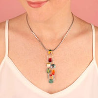 Taratata Collier Mon Ptit Village 4 houses Necklace