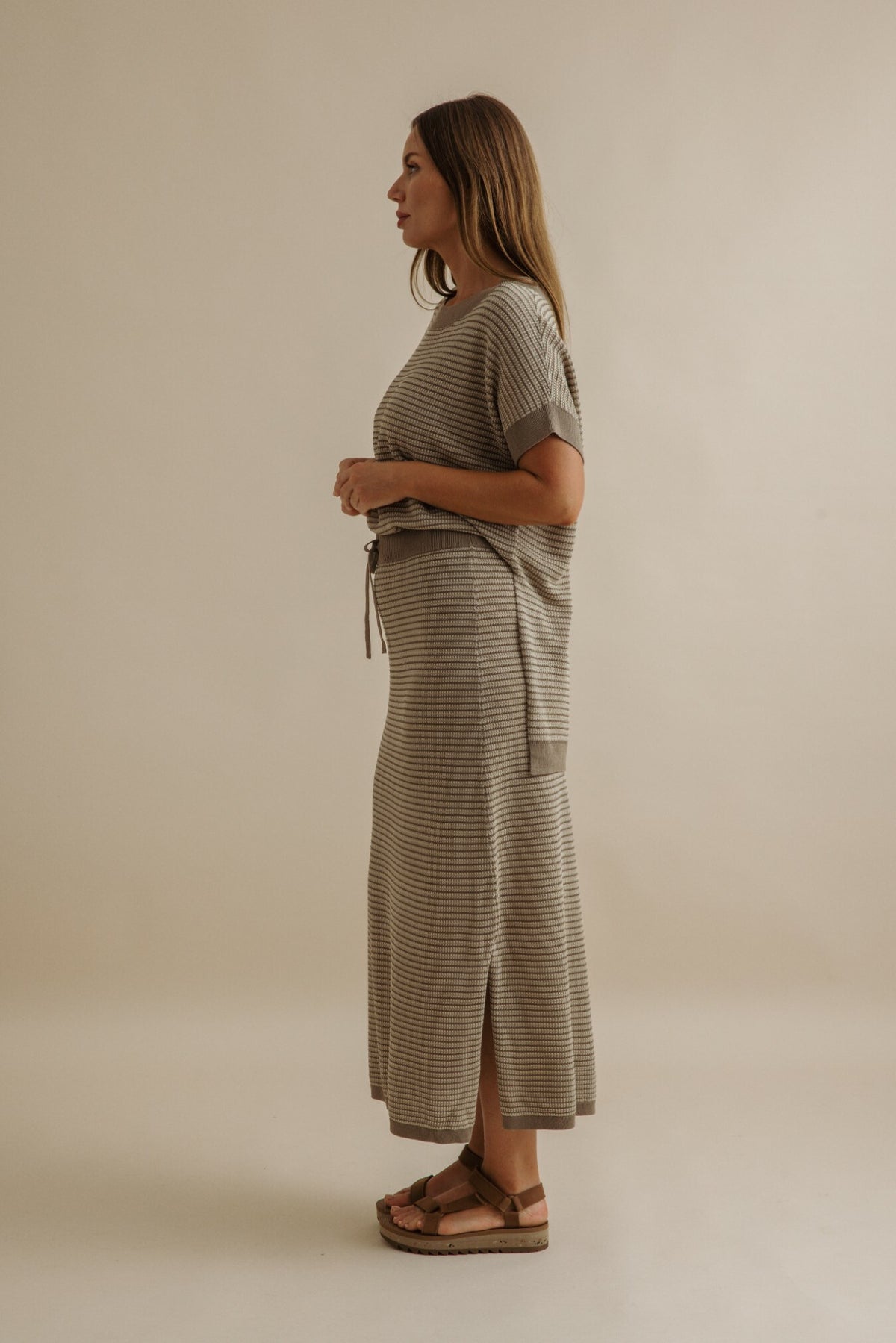 Talamaya Lattice Short sleeve Pullover