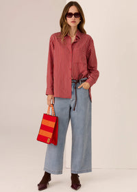 Pol Marlon Stripe Shirt Red