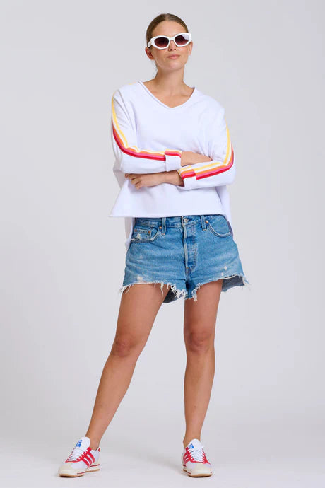 EST Raw V Neck Tape Sweatshirt