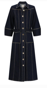 Morrison Oscar Denim Dress Dark Blue