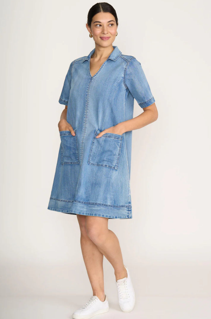 Foil Jean-ious Dress
