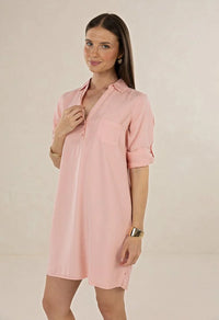 Humidity Remy Shirt Dress Peony