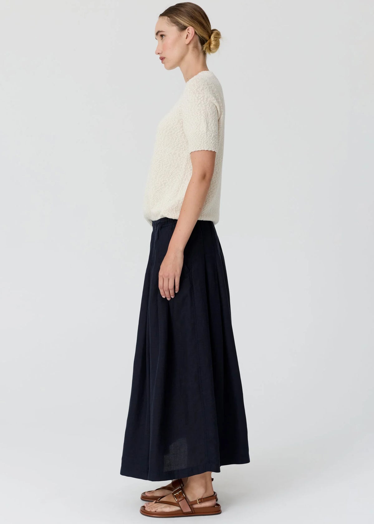 Pol Cedar Lurex Knit Top