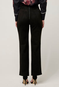 Once/Was Scarlett Faux Suede Pant - Onyx