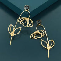 Taratata Puces Esquisse Stud  Earring Gold Poppy