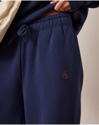 Ceres Ivy Wide Leg Trackpant - Heritage Navy