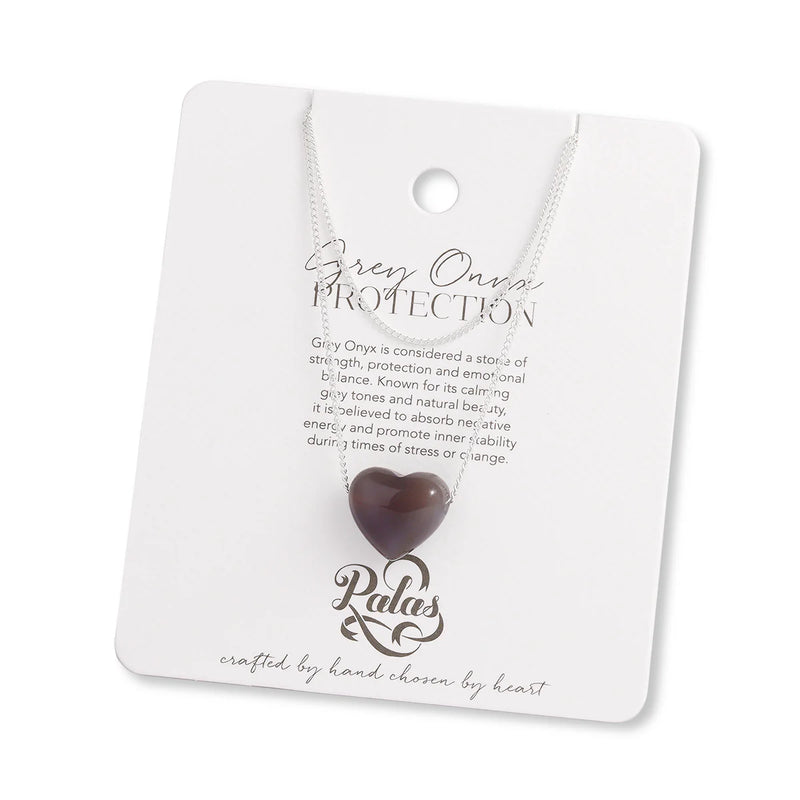 Palas Heart Stone Necklace