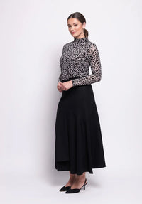 Foil Wool The World Skirt - Black