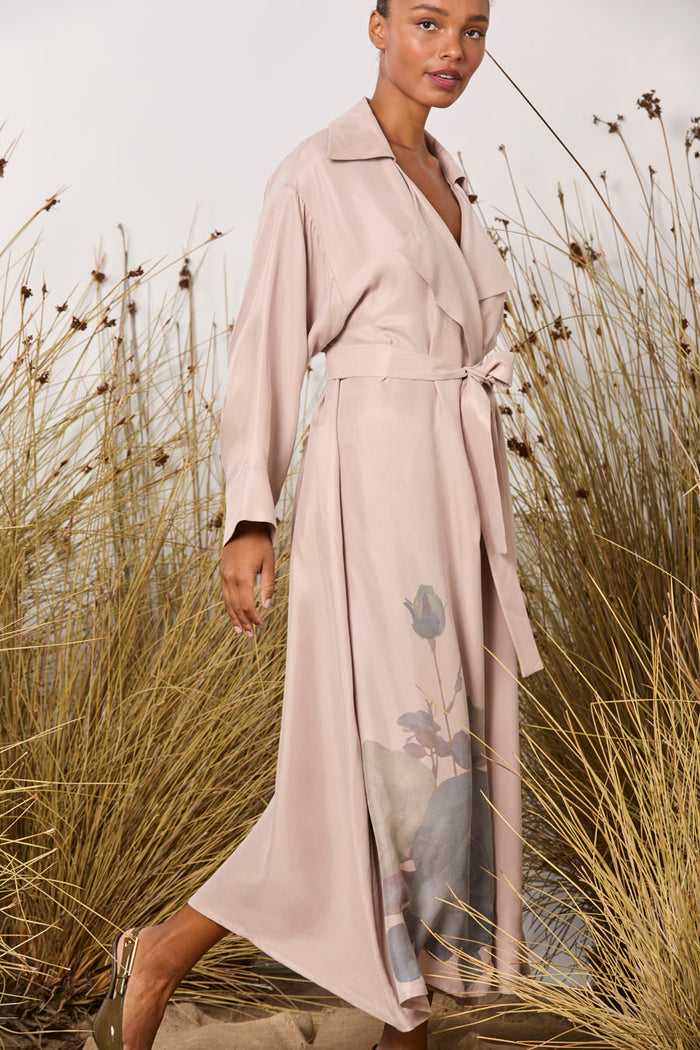 Maud Dainty Pink Roses Morse Coat