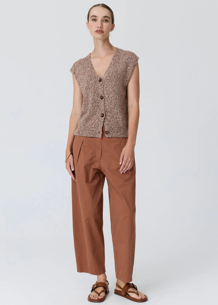Pol Rye Knit Vest Toffee