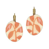 Taratata Leverback leaf design earrings