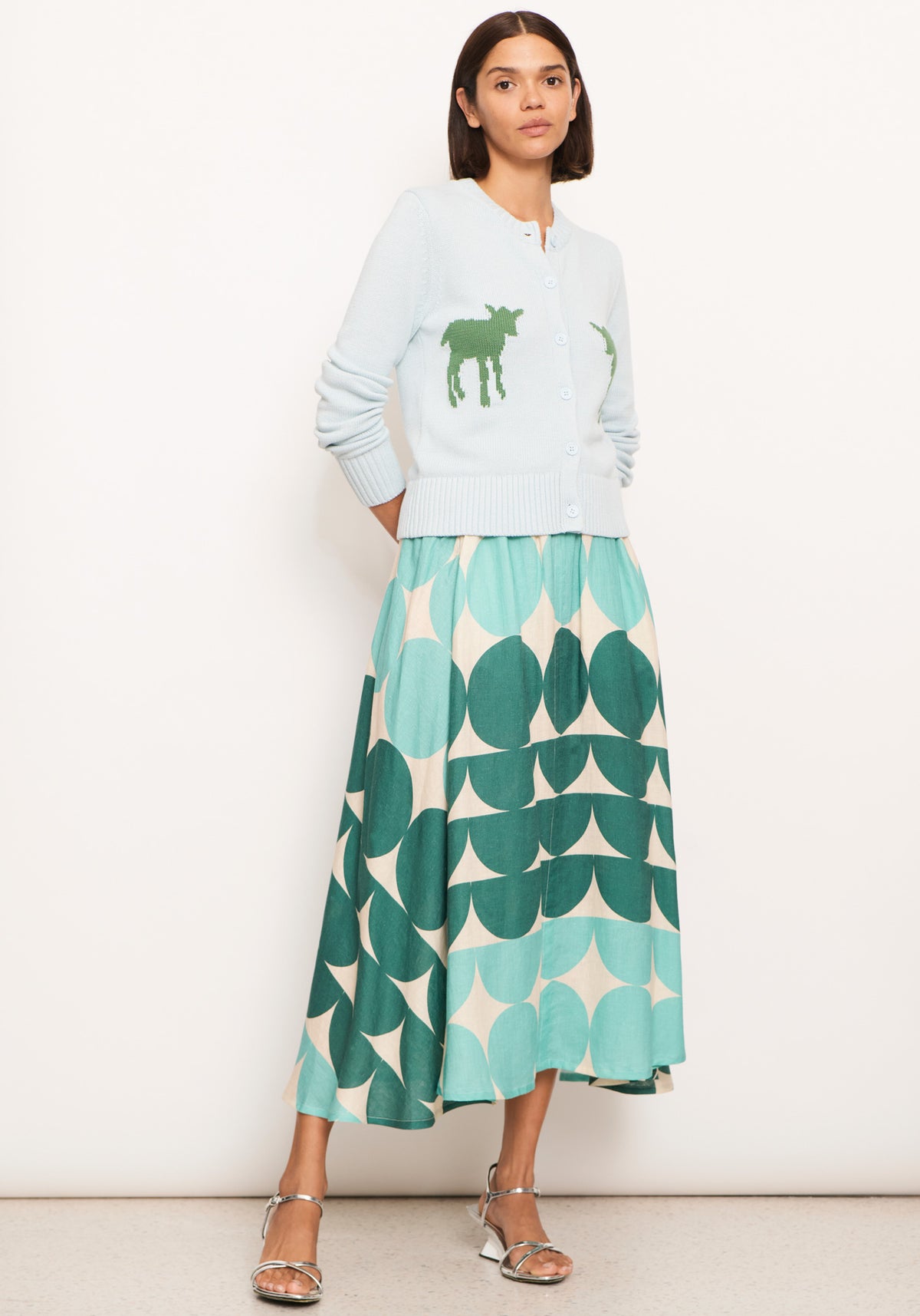 Pol Domino Circle Skirt