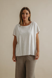 Talamaya Shoreline Slub Cotton T Shirt