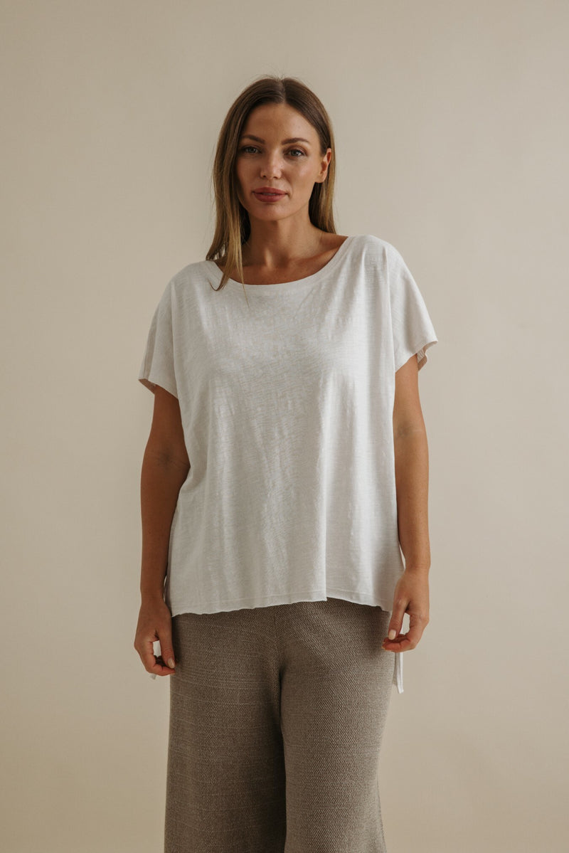 Talamaya Shoreline Slub Cotton T Shirt