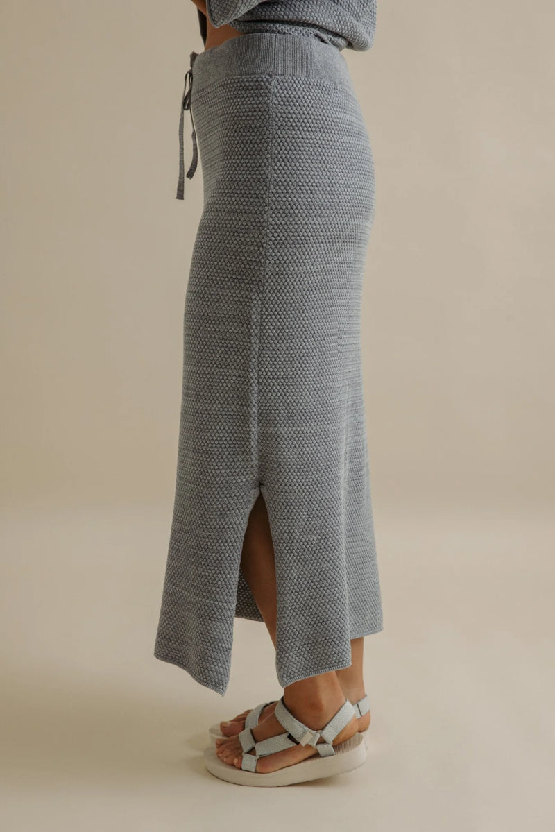 Talamaya Coral Knitted Skirt Sea Combo