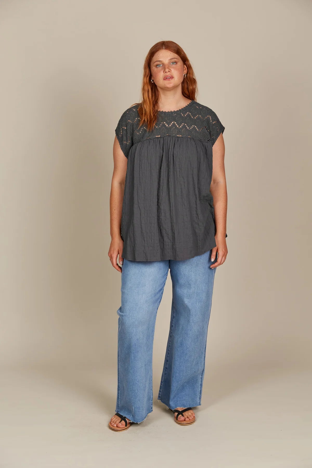 Isle of Mine Fleur Relaxed Top O/S