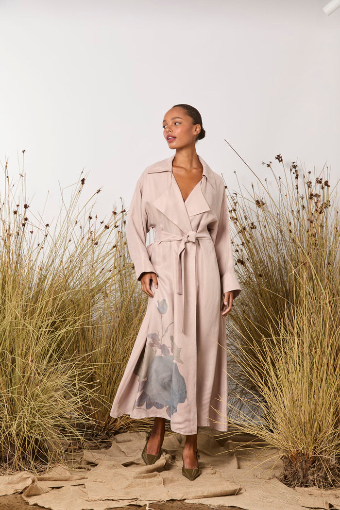 Maud Dainty Pink Roses Morse Coat