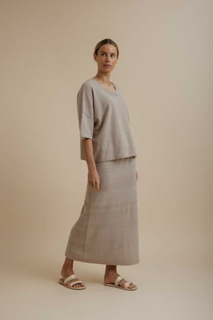 Talamaya Retreat Cotton Twist Tee Pullover