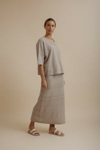 Talamaya Retreat Cotton Twist Tee Pullover