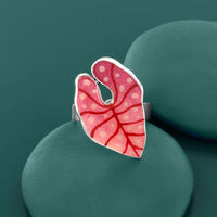 Taratata Bague Fabuleuse Leaf Ring Pink