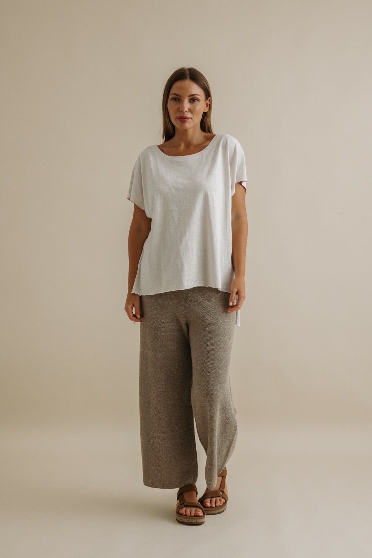 Talamaya Shoreline Slub Cotton T Shirt