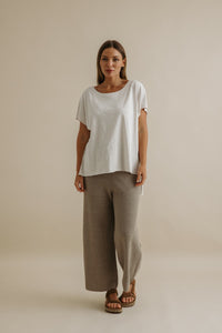 Talamaya Shoreline Slub Cotton T Shirt