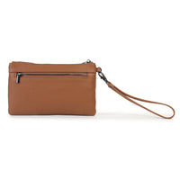 Dusky Robin Bethany Zip Clutch Pebbled