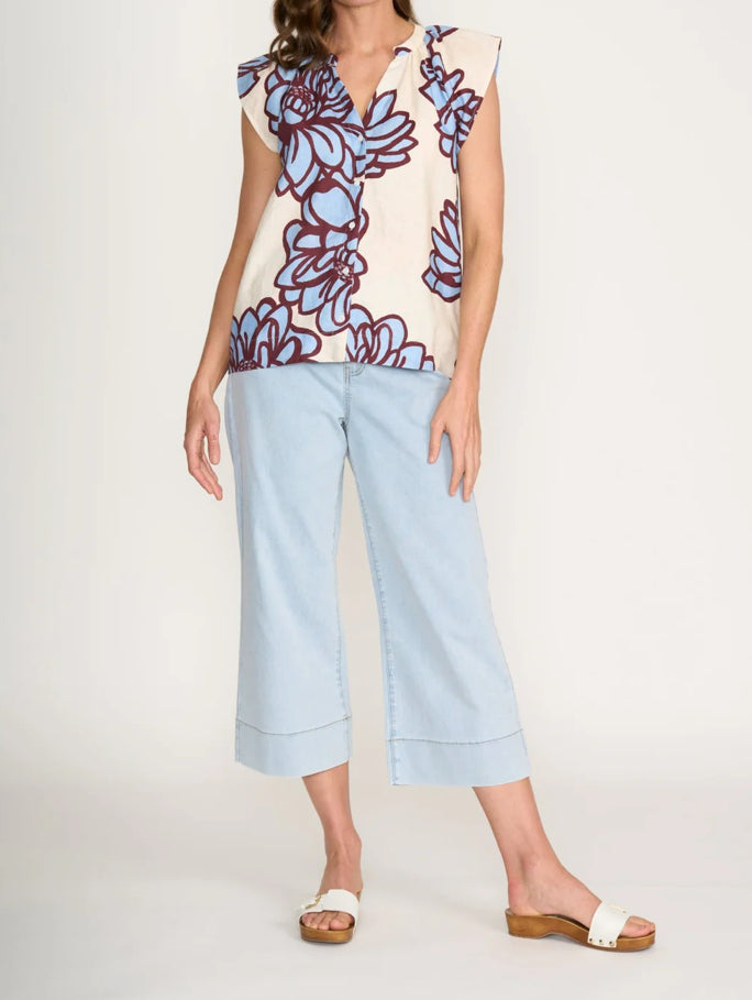 Foil Queen Crop Jean