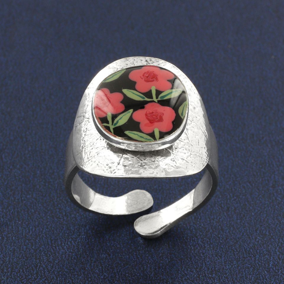 Taratata Bague Gomme Pink Flower Ring