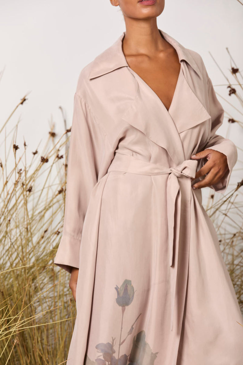 Maud Dainty Pink Roses Morse Coat