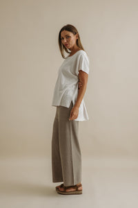 Talamaya Shoreline Slub Cotton T Shirt