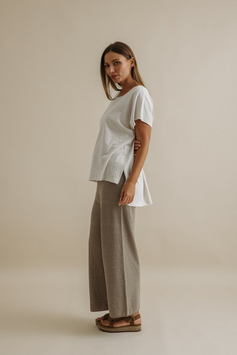 Talamaya Shoreline Slub Cotton T Shirt