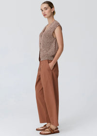 Pol Rye Knit Vest Toffee