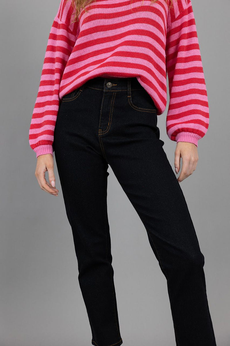 Humidity Sierra Stripe Jumper Pink/ Red