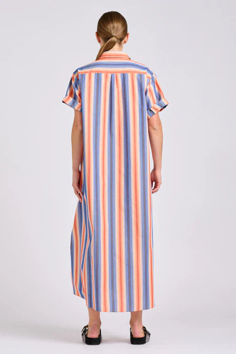 Shirty The Lucy Dress Blue Sky Stripe